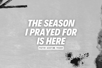 The season I prayed for sunday service banner