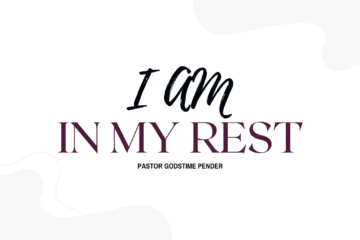 Sunday service banner - I am in my rest