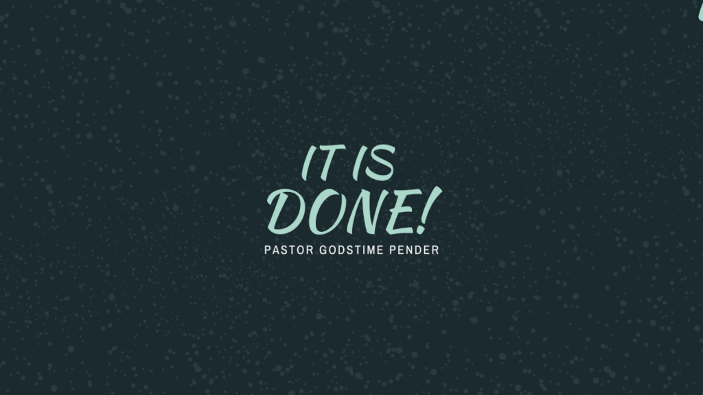 It is done service banner