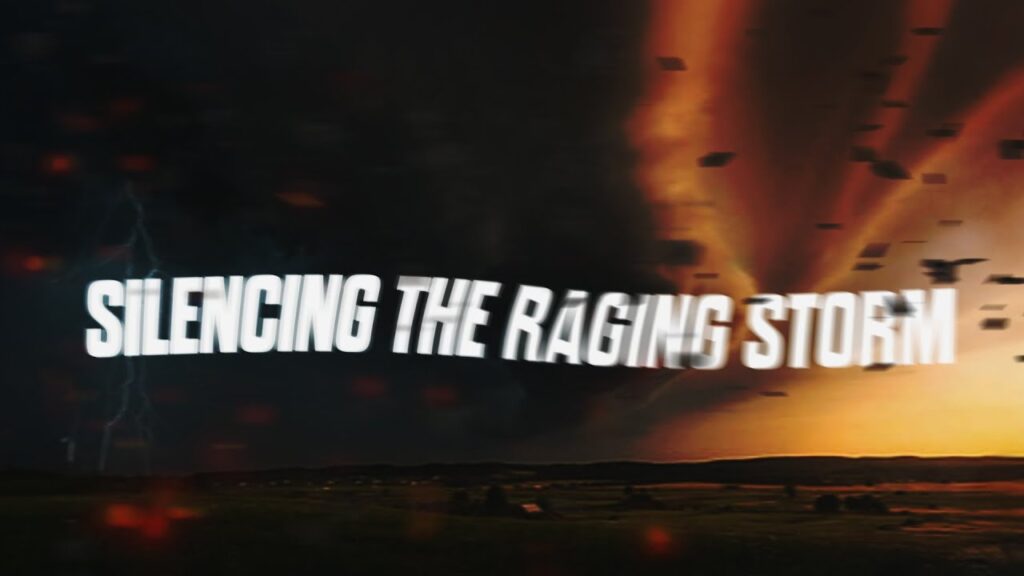 Sunday service banner - Silencing a raging storm