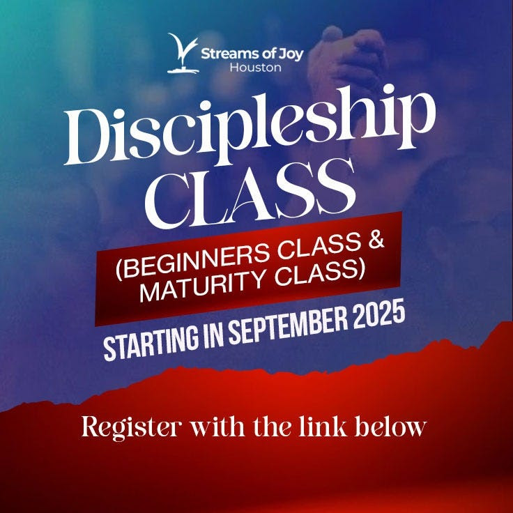 Discipleship Class at Streams of Joy Houston