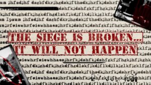 The siege is broken service banner
