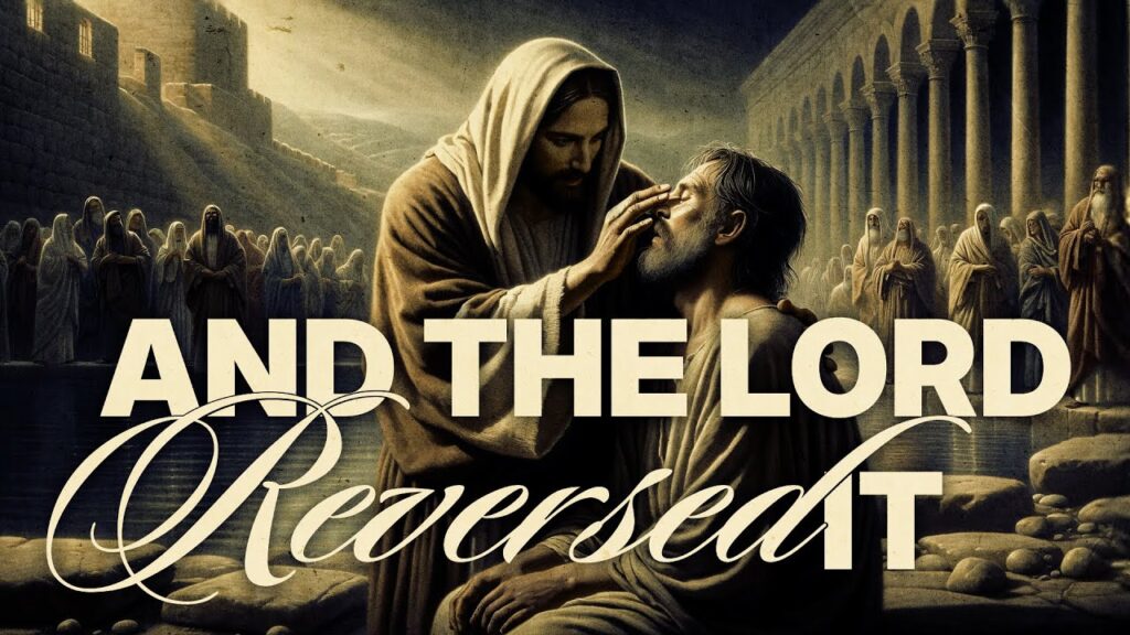 Sunday Service Banner - And Th Lord Reversed It